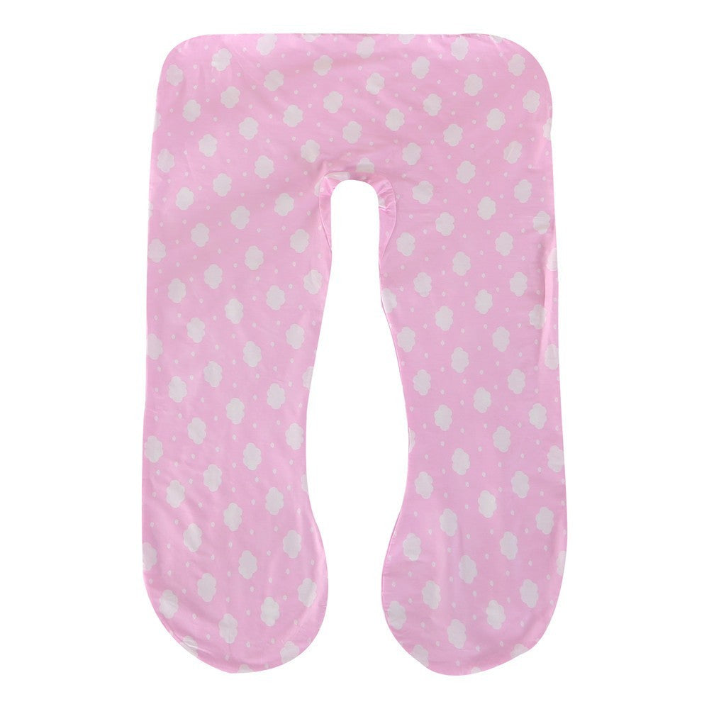 HKM-622931 U-Shaped Cotton Pillowcase for Pregnant Women - 70x130cm, Machine Washable