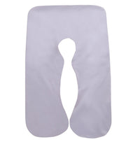 HKM-622931 U-Shaped Cotton Pillowcase for Pregnant Women - 70x130cm, Machine Washable
