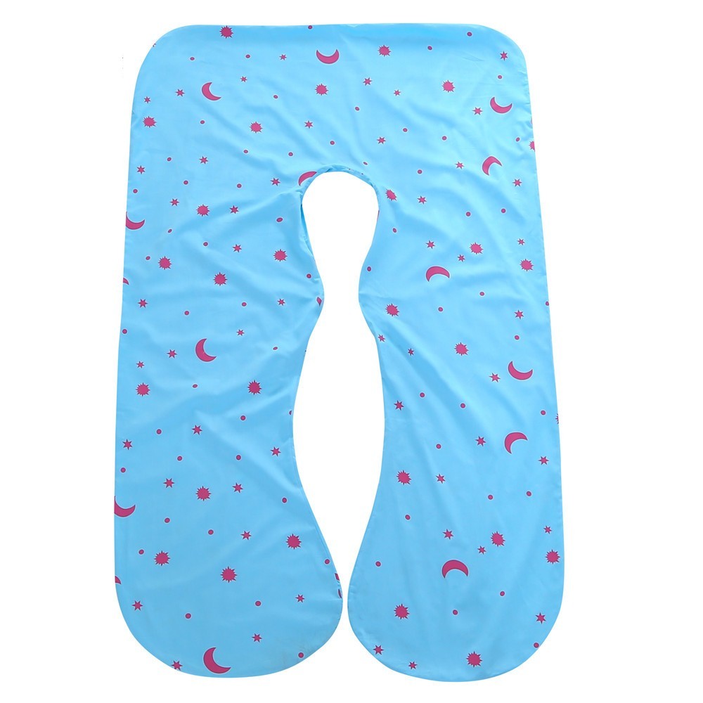 HKM-622931 U-Shaped Cotton Pillowcase for Pregnant Women - 70x130cm, Machine Washable