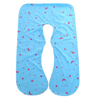 HKM-622931 U-Shaped Cotton Pillowcase for Pregnant Women - 70x130cm, Machine Washable