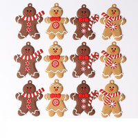 HKM-622995 Gingerbread Man Christmas Ornament - Handcrafted PVC Resin Tree Decoration 7x5cm