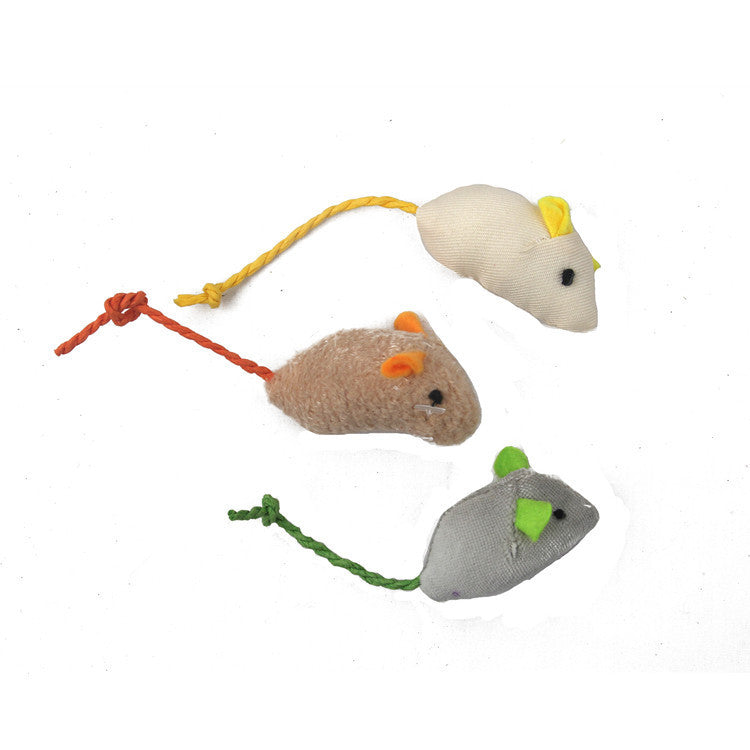 HKM-622995 Plush Simulation Catnip Mouse 3 Piece Set