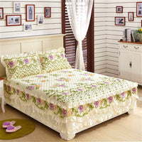 HKM-623379 Cotton Bed Skirt with Floral Pattern – Available in 150x200cm and 180x200cm Sizes