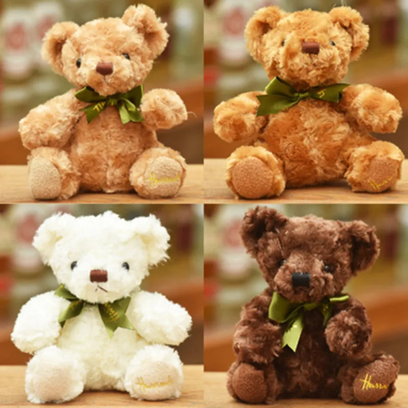 KTX-623379 Cute Light Brown Teddy Bear Plush Toy - Soft Kawaii Stuffed Animal for Kids, Perfect Pillow Companion, 10-100cm