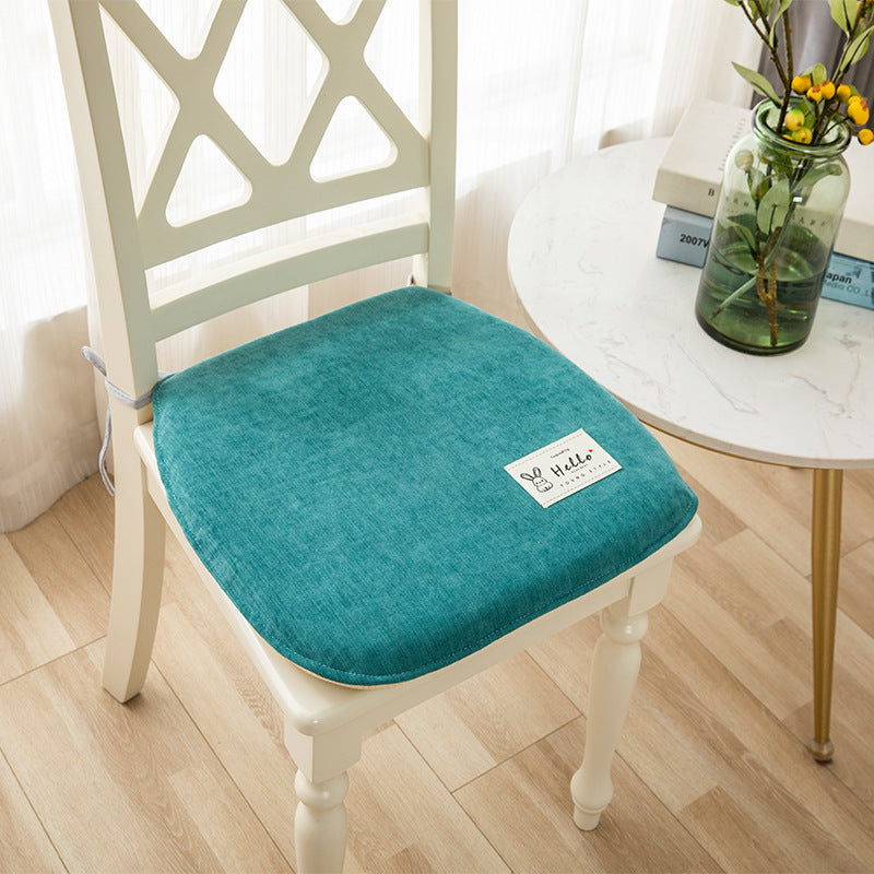 HKM-623443 Memory Foam Chair Cushion - Modern Minimalist Design in Light Gray, Green, Blue, Orange - 37x40cm & 43x45cm Sizes