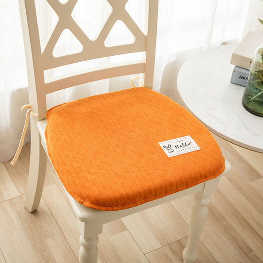 HKM-623443 Memory Foam Chair Cushion - Modern Minimalist Design in Light Gray, Green, Blue, Orange - 37x40cm & 43x45cm Sizes