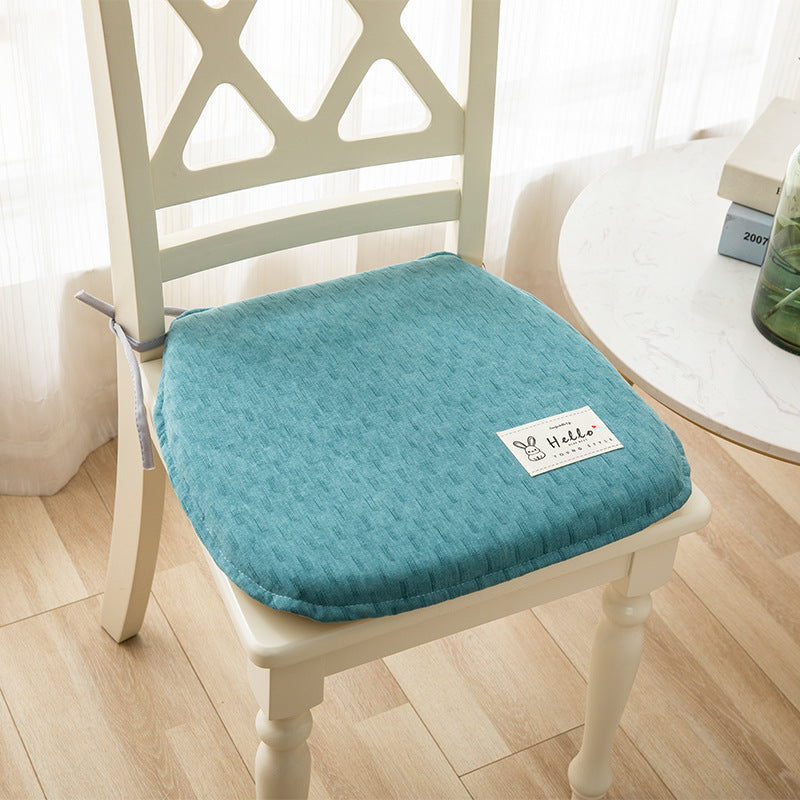 HKM-623443 Memory Foam Chair Cushion - Modern Minimalist Design in Light Gray, Green, Blue, Orange - 37x40cm & 43x45cm Sizes