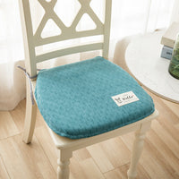 HKM-623443 Memory Foam Chair Cushion - Modern Minimalist Design in Light Gray, Green, Blue, Orange - 37x40cm & 43x45cm Sizes