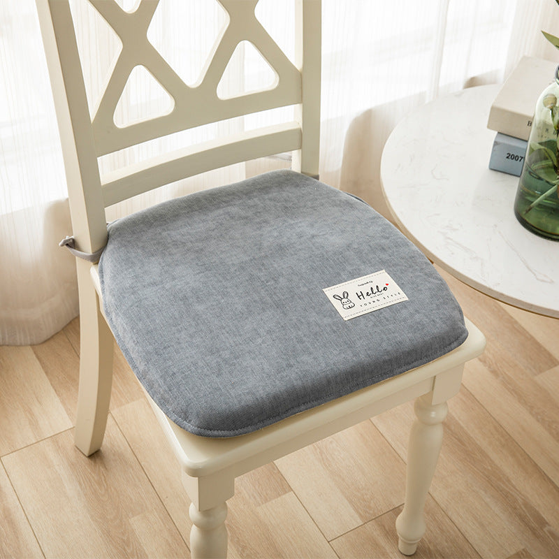 HKM-623443 Memory Foam Chair Cushion - Modern Minimalist Design in Light Gray, Green, Blue, Orange - 37x40cm & 43x45cm Sizes
