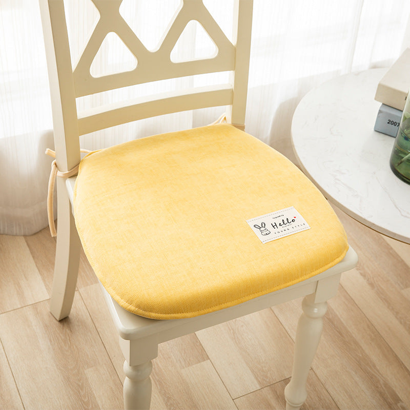 HKM-623443 Memory Foam Chair Cushion - Modern Minimalist Design in Light Gray, Green, Blue, Orange - 37x40cm & 43x45cm Sizes