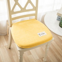 HKM-623443 Memory Foam Chair Cushion - Modern Minimalist Design in Light Gray, Green, Blue, Orange - 37x40cm & 43x45cm Sizes