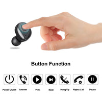 HKM-623443 Wireless Bluetooth Headset with Music Control and 10m Range