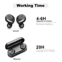HKM-623443 Wireless Bluetooth Headset with Music Control and 10m Range