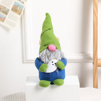 HKM-623507 Cute Modern Cartoon Faceless Halloween Decor Doll - Green, Black, White Options