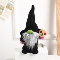 HKM-623507 Cute Modern Cartoon Faceless Halloween Decor Doll - Green, Black, White Options