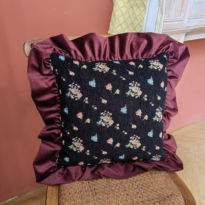 HKM-623507 Light Luxury Retro Style Pillow for Living Room and Bedroom - Polyester Cushion 50x50cm & 30x50cm Options