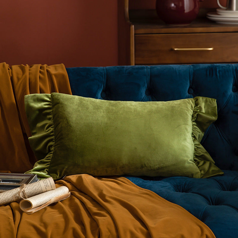 HKM-623507 Light Luxury Retro Style Pillow for Living Room and Bedroom - Polyester Cushion 50x50cm & 30x50cm Options