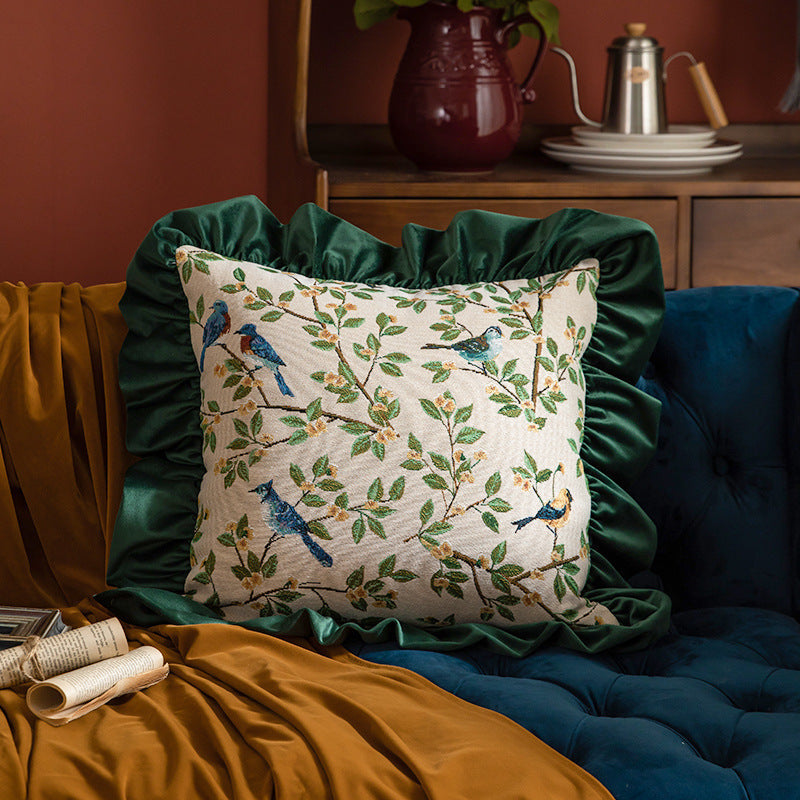 HKM-623507 Light Luxury Retro Style Pillow for Living Room and Bedroom - Polyester Cushion 50x50cm & 30x50cm Options