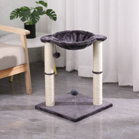 HKM-623699 Cat Scratching Pillar with Nest - E1 Wooden Design, 40X40X54CM