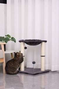HKM-623699 Cat Scratching Pillar with Nest - E1 Wooden Design, 40X40X54CM