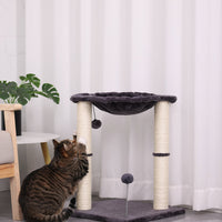 HKM-623699 Cat Scratching Pillar with Nest - E1 Wooden Design, 40X40X54CM
