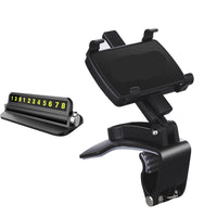 HKM-623763 360-Degree Multifunctional Car Phone Holder for Dashboard with Parking Card