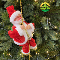 HKM-623827 Electric Animated Santa Claus Climbing Toy with Music for Christmas Decoration