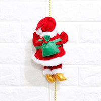 HKM-623827 Electric Animated Santa Claus Climbing Toy with Music for Christmas Decoration