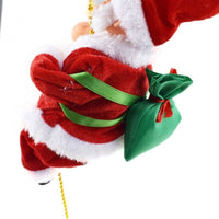 HKM-623827 Electric Animated Santa Claus Climbing Toy with Music for Christmas Decoration