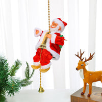 HKM-623827 Electric Animated Santa Claus Climbing Toy with Music for Christmas Decoration