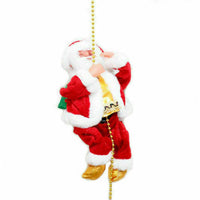 HKM-623827 Electric Animated Santa Claus Climbing Toy with Music for Christmas Decoration