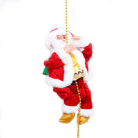 HKM-623827 Electric Animated Santa Claus Climbing Toy with Music for Christmas Decoration