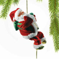 HKM-623827 Electric Animated Santa Claus Climbing Toy with Music for Christmas Decoration