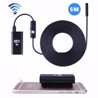 HKM-623891 HD Waterproof Mobile Phone Endoscope for iPhone - 2 Million Pixels, 1280x720 Resolution, USB Compatible