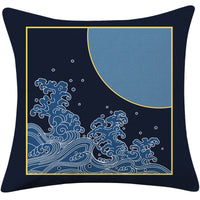 HKM-624083 Decorative Square Pillow Cushion for Sofa Bed - 45x45cm, Soft PP Cotton Filling, Various Elegant Designs