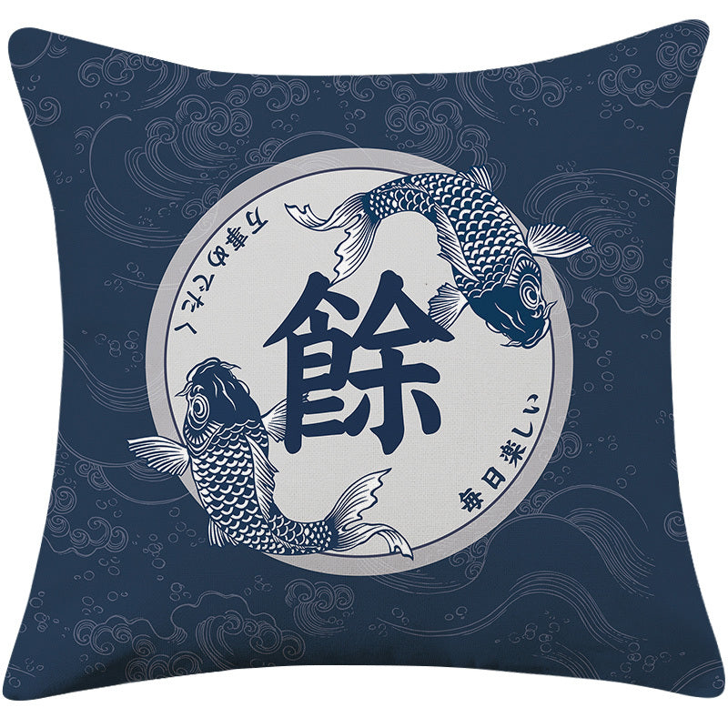 HKM-624083 Decorative Square Pillow Cushion for Sofa Bed - 45x45cm, Soft PP Cotton Filling, Various Elegant Designs