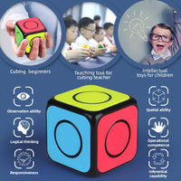 HKM-624275 Magnet Infinity Fidget Cube Toy - Rotating Anti-Stress Puzzle for All Ages