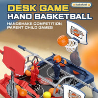 HKM-624339 Desktop Basketball Game for 2 Players - Hand-Cranked Tabletop Action for Kids
