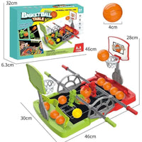HKM-624339 Desktop Basketball Game for 2 Players - Hand-Cranked Tabletop Action for Kids