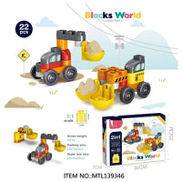 HKM-624531 Interactive 38-Piece Colorful Building Blocks for Creative Early Education