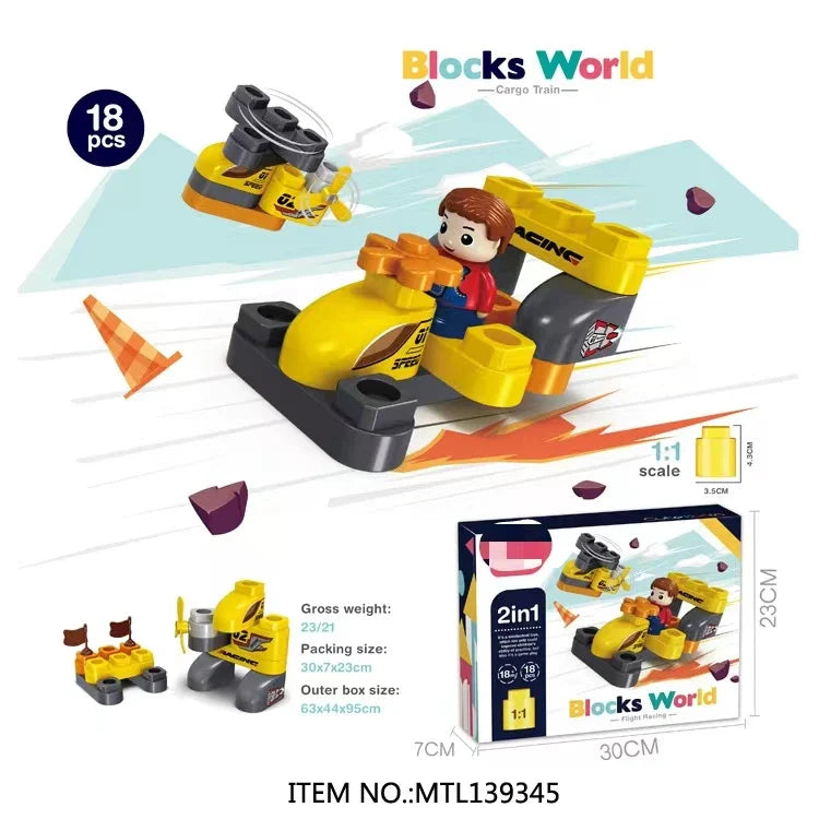 KTX-624531 Interactive 38-Piece Colorful Building Blocks for Creative Early Education