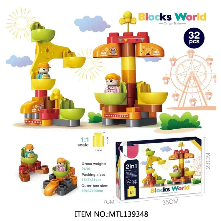 KTX-624531 Interactive 38-Piece Colorful Building Blocks for Creative Early Education