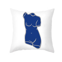 HKM-624595 Soft Nordic Geometric Abstract Plush Pillowcase for Couch - 45x45cm