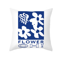 HKM-624595 Soft Nordic Geometric Abstract Plush Pillowcase for Couch - 45x45cm