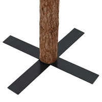 HKM-624659 Slim Christmas Tree with Real Pine Wood and Decorative Cones, 180 cm Height