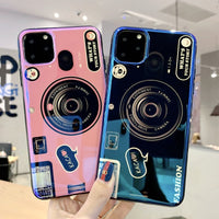 HKM-624787 Samsung Note10 Retro Blu-Ray Camera Phone Case with Lanyard – Soft TPU Back Cover for A50/A70