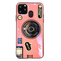 HKM-624787 Samsung Note10 Retro Blu-Ray Camera Phone Case with Lanyard – Soft TPU Back Cover for A50/A70