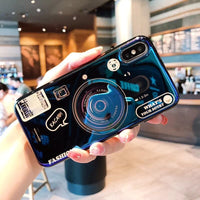 HKM-624787 Samsung Note10 Retro Blu-Ray Camera Phone Case with Lanyard – Soft TPU Back Cover for A50/A70