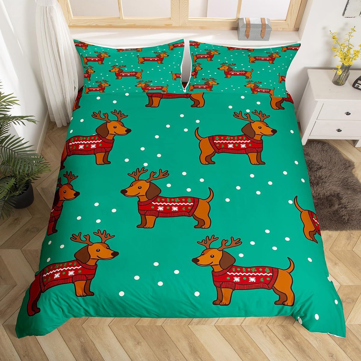 HKM-624851 Cute Animal Print Cartoon Bedding Set - Available in Multiple Sizes