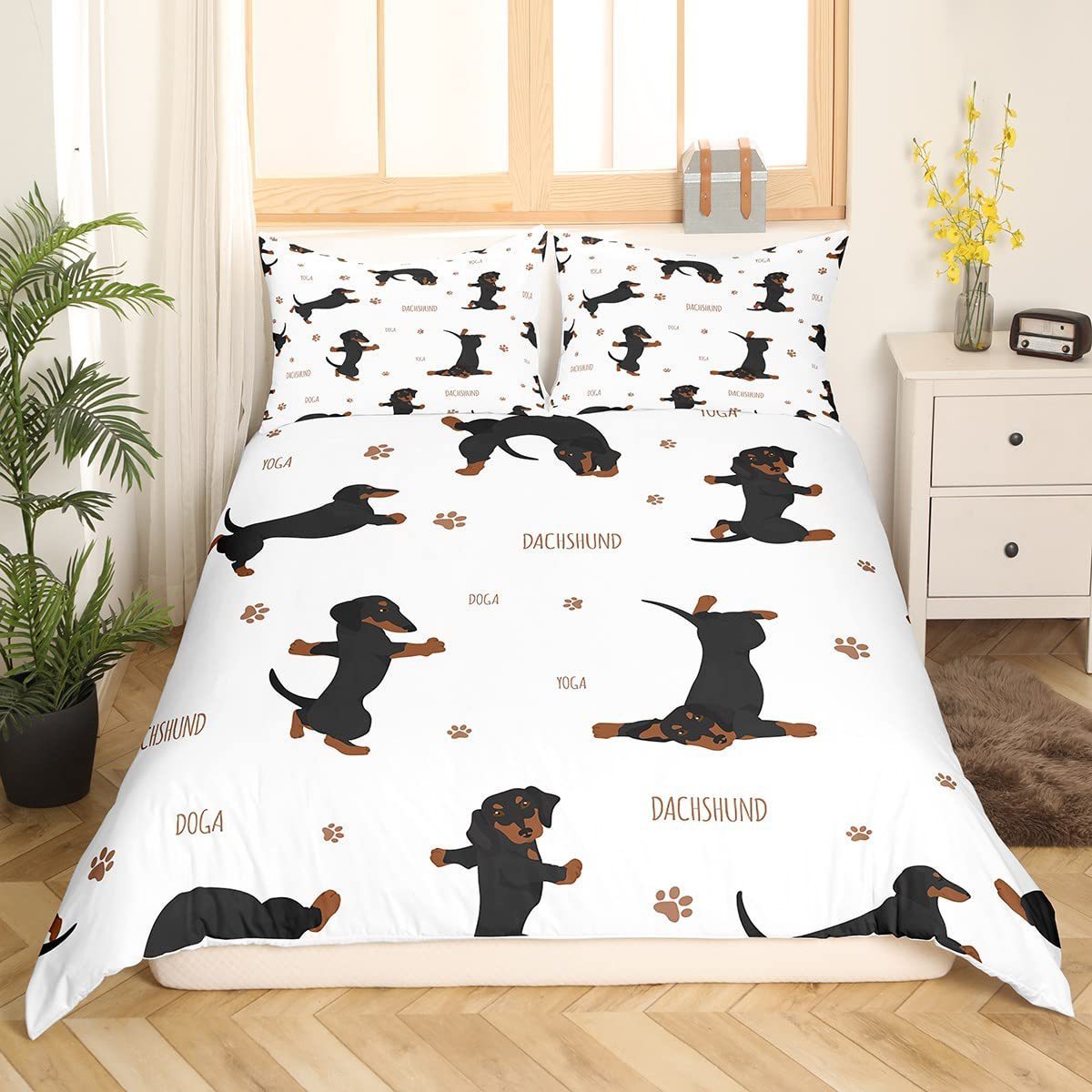 HKM-624851 Cute Animal Print Cartoon Bedding Set - Available in Multiple Sizes